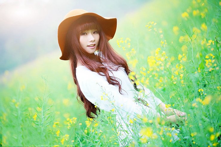 清纯可爱美女甜美少女迷人笑颜清纯写真