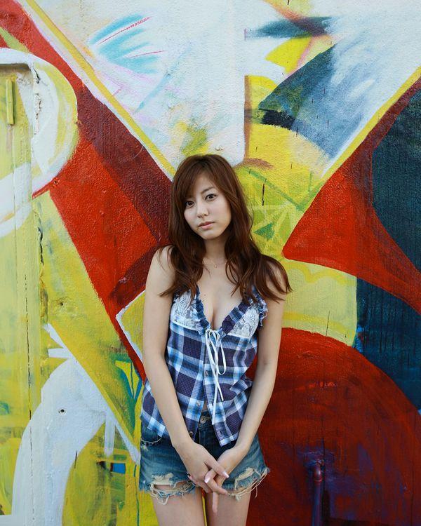 杉本有美俏皮街头写真 青春活力