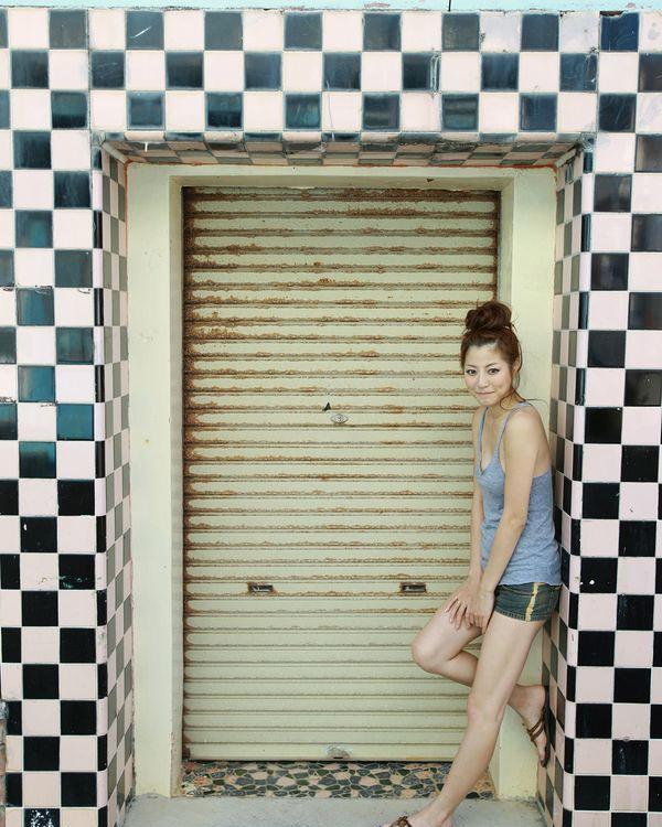 杉本有美俏皮街头写真 青春活力