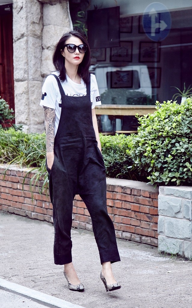 谭维维冷艳街拍霸道来袭