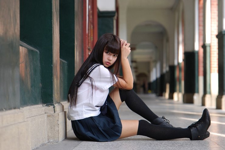 篮球服额校园美女的甜美可人自拍可爱