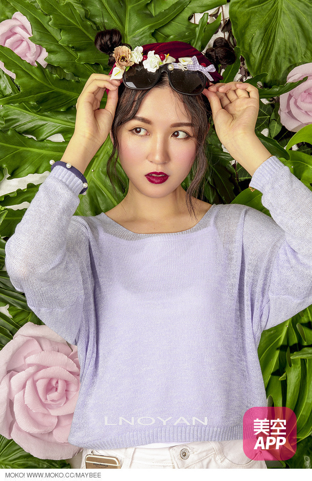 森系美女热带雨林清新写真