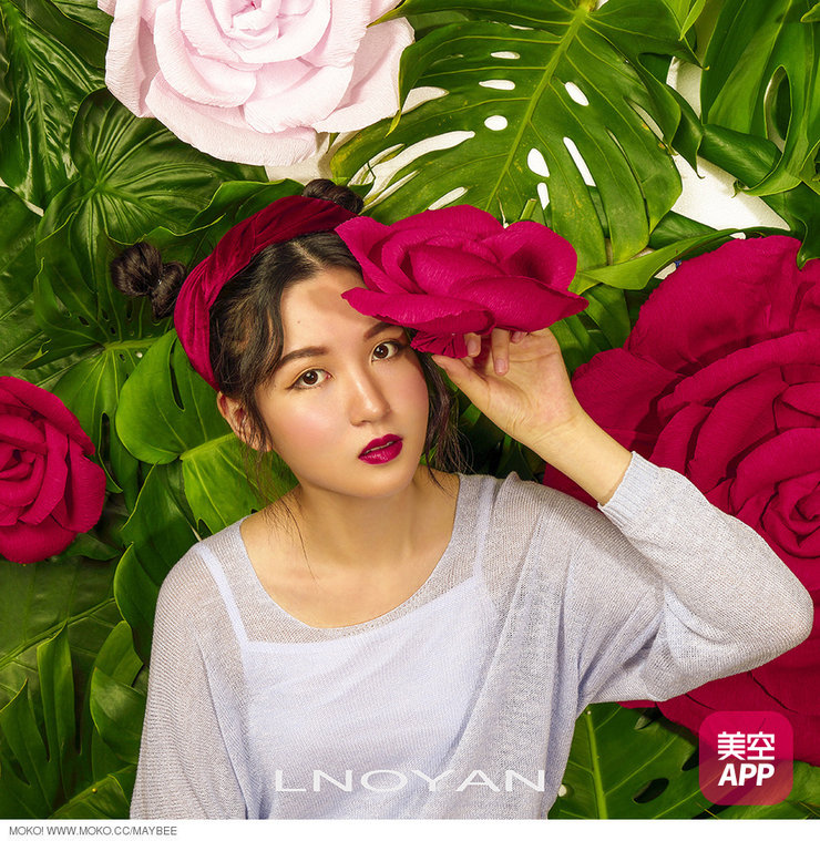 森系美女热带雨林清新写真