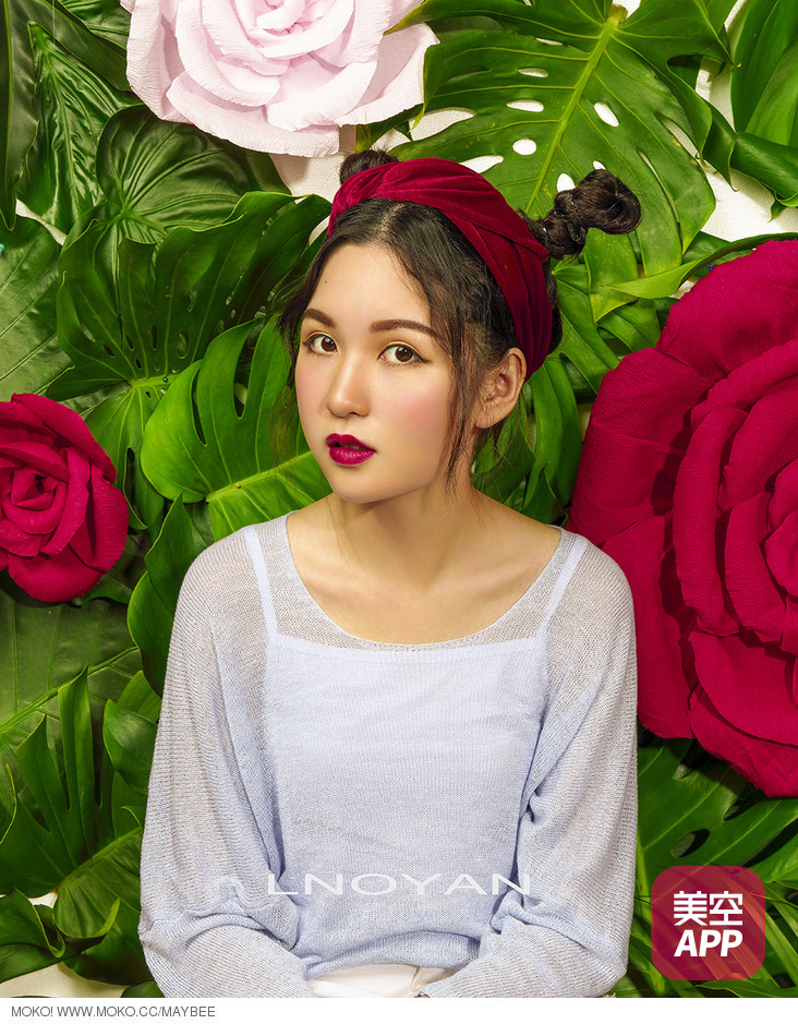 森系美女热带雨林清新写真