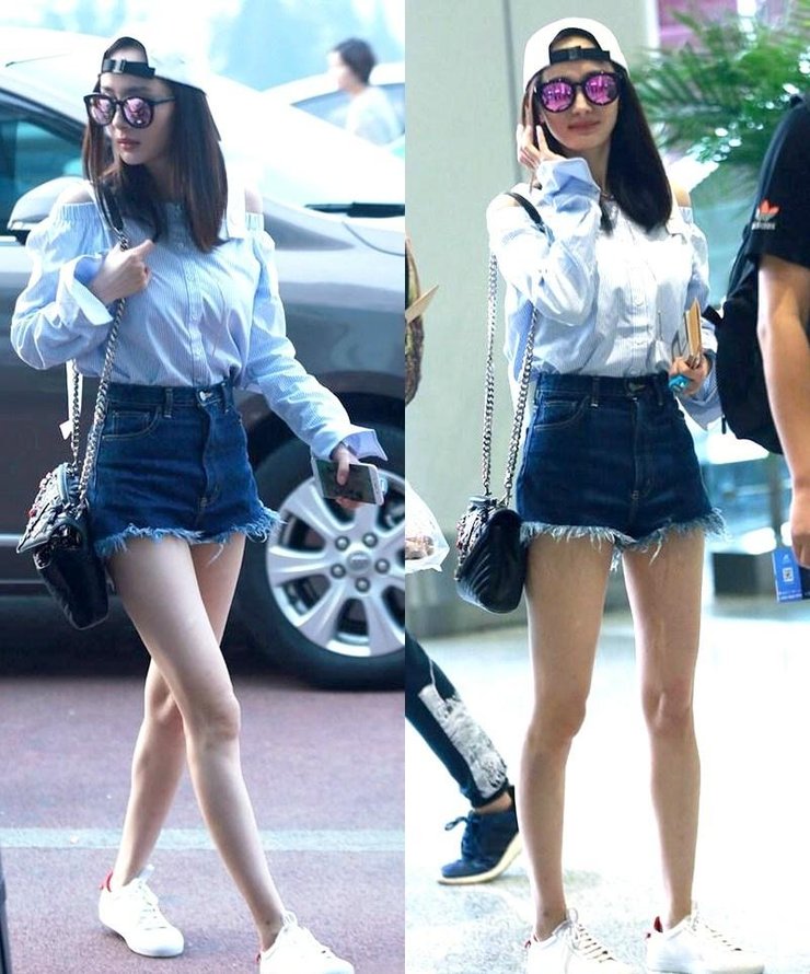 论私服只服杨幂 必杀技美腿美颜看呆你!