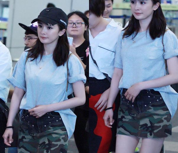 论私服只服杨幂 必杀技美腿美颜看呆你!