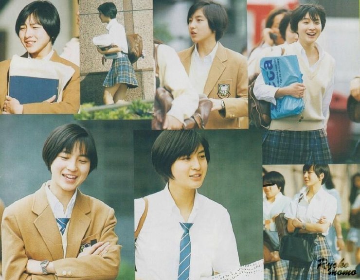 广末凉子学生时期青涩照曝光 俊俏美丽