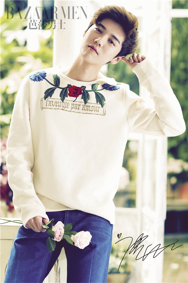 鹿晗登杂志封面 1秒2万本创百期最快记录