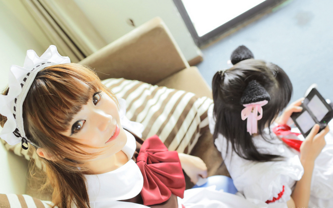日系卡哇伊妹子可爱摄影图片 日系妹子制服写真套图