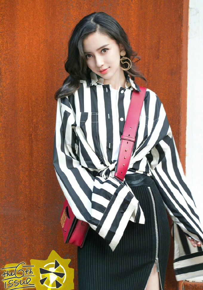 辣妈angelababy 最新街拍曝光摩登潮范儿十足