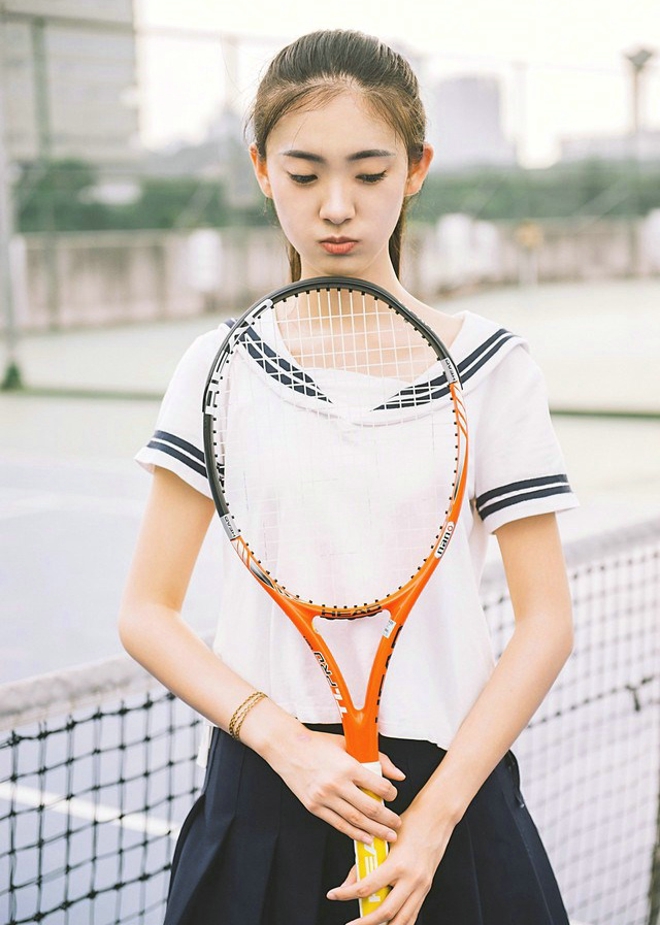 网球美女活力四射精美写真套图