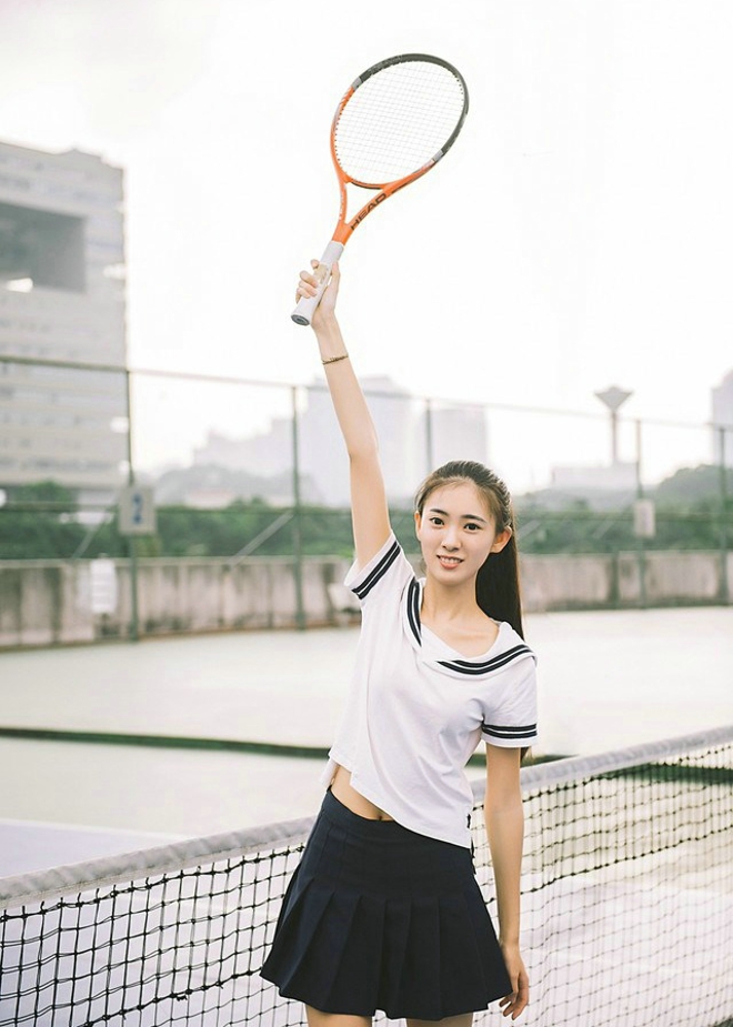 网球美女活力四射精美写真套图