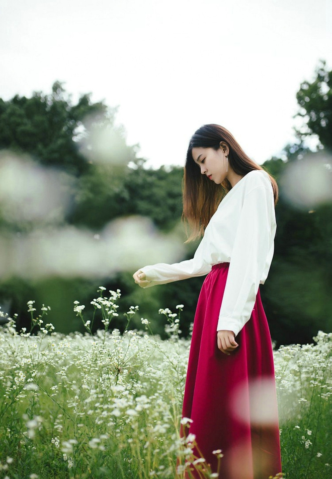校园迷人学姐户外小清新娇巧阳光唯美写真