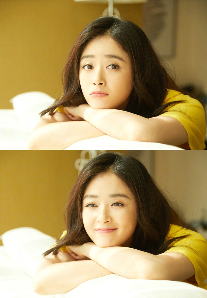 蒋欣的睡衣装扮写真曝光 少女感十足