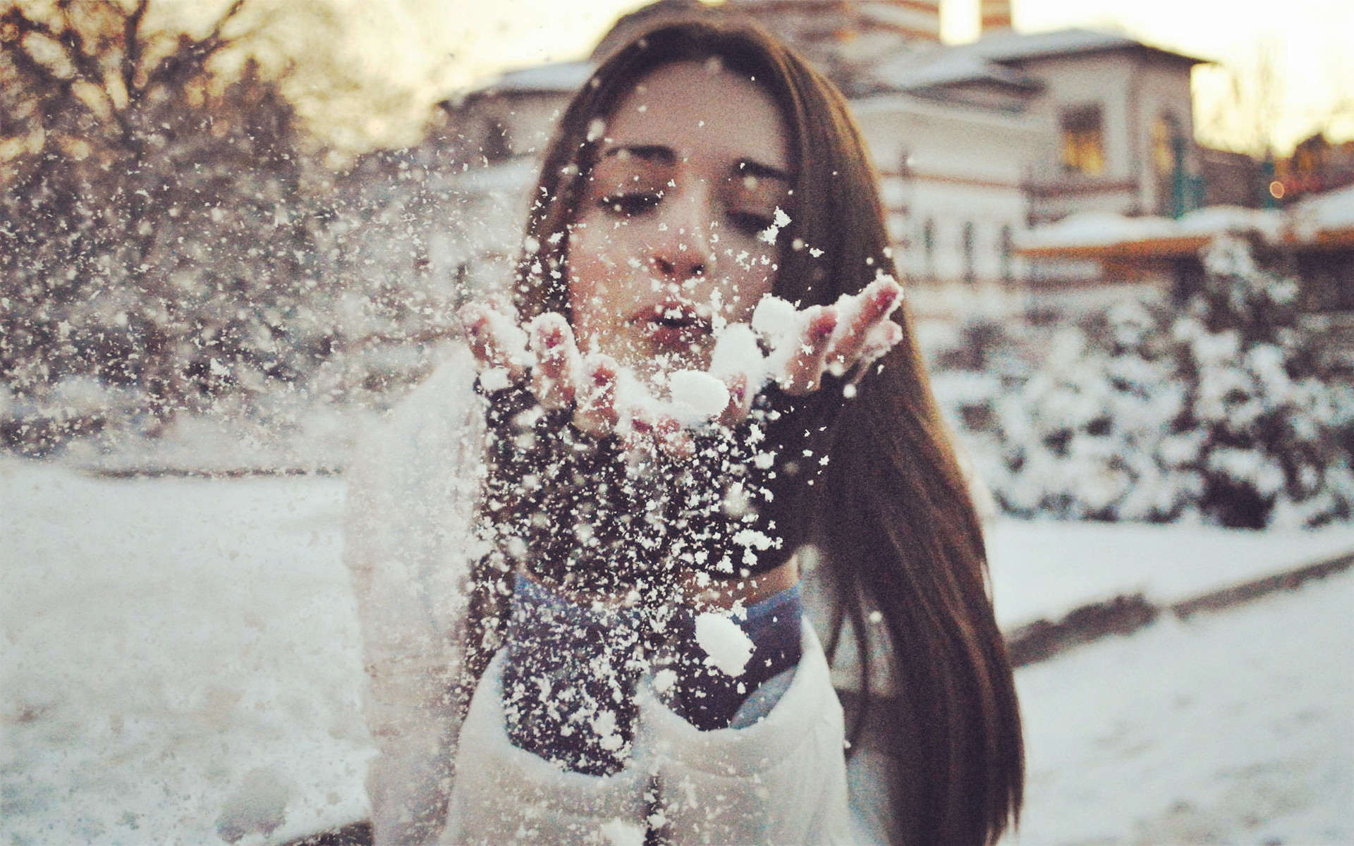 冬季美女素材照片 冬天里的美女