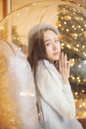 背带裤柠檬少女丸子头俏皮可爱吸睛