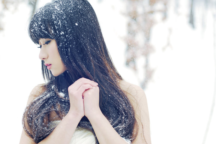 冬季美女素材照片 冬天里的美女