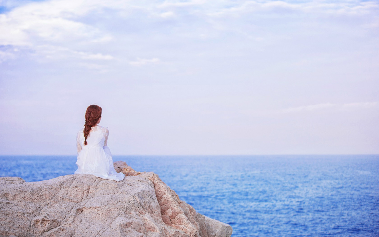 夏日海边美女图片