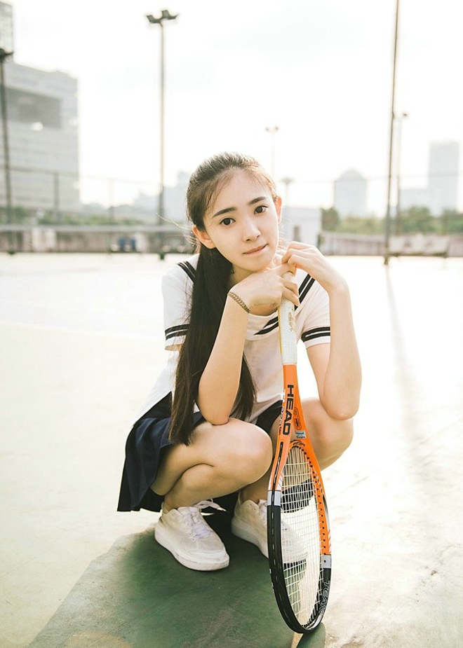 网球美女活力四射精美写真套图