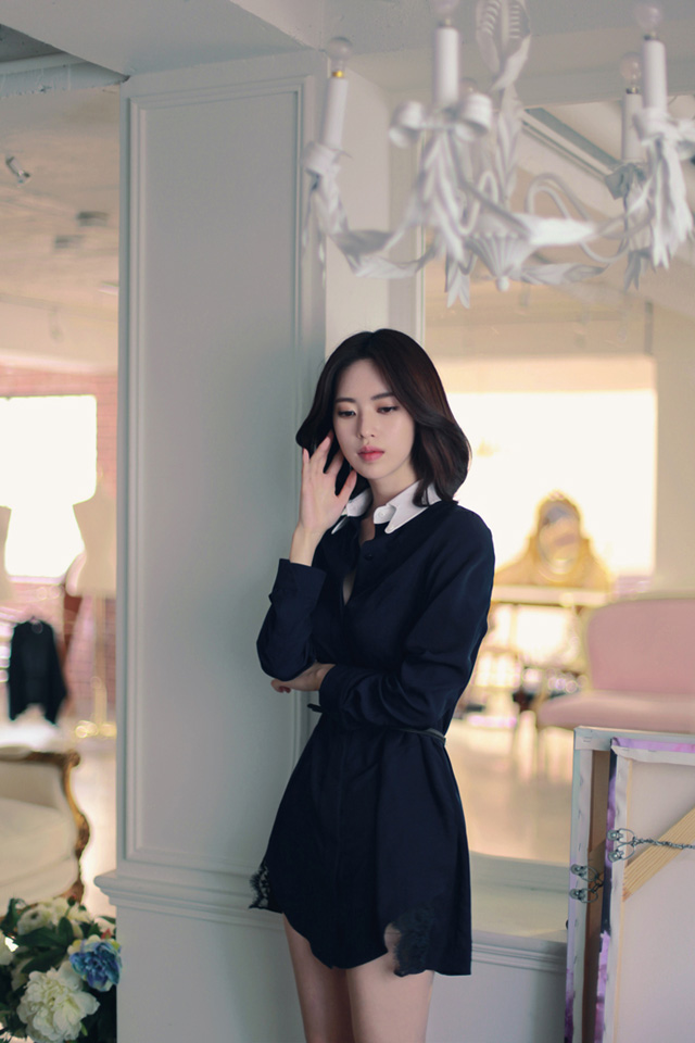 清新动人苗条少女美照