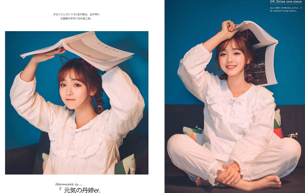 清纯可爱娃娃脸稚气少女生活写真