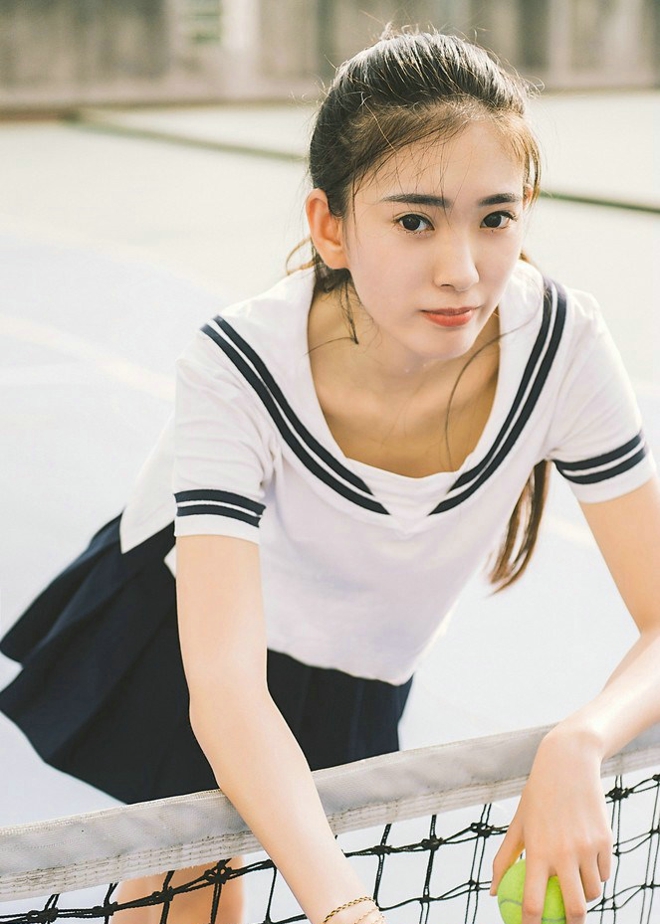 网球美女活力四射精美写真套图