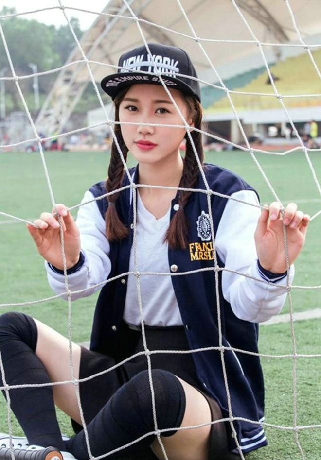 运动系棒球美女校园清新魅力写真