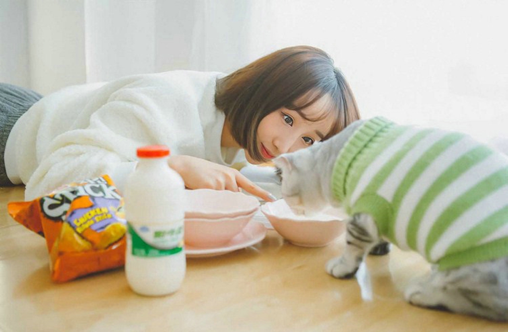 可爱小喵小姐唯美清新室内俏皮唯美写真