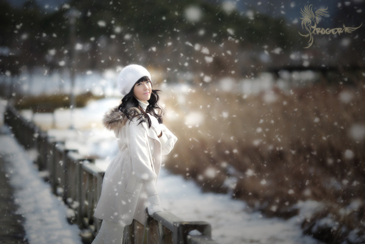 冬季美女素材照片 冬天里的美女