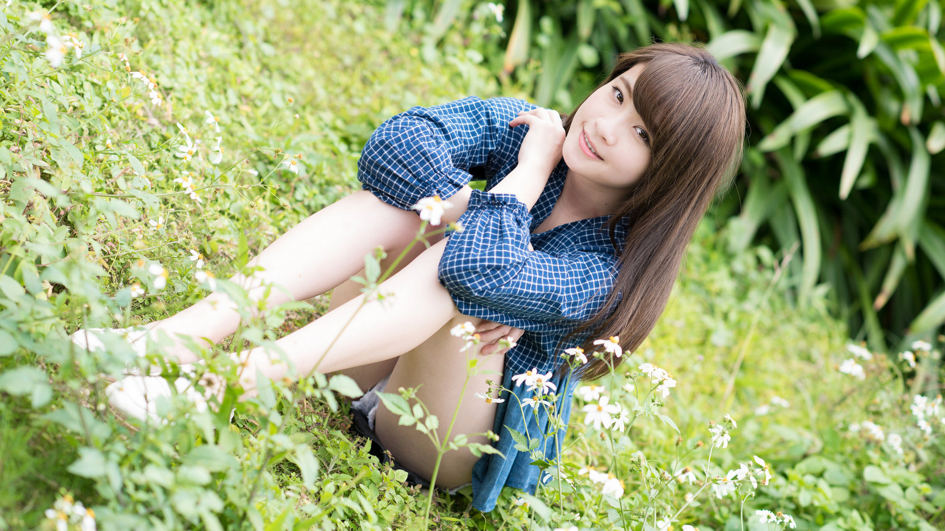 户外阳光小清新美女写真