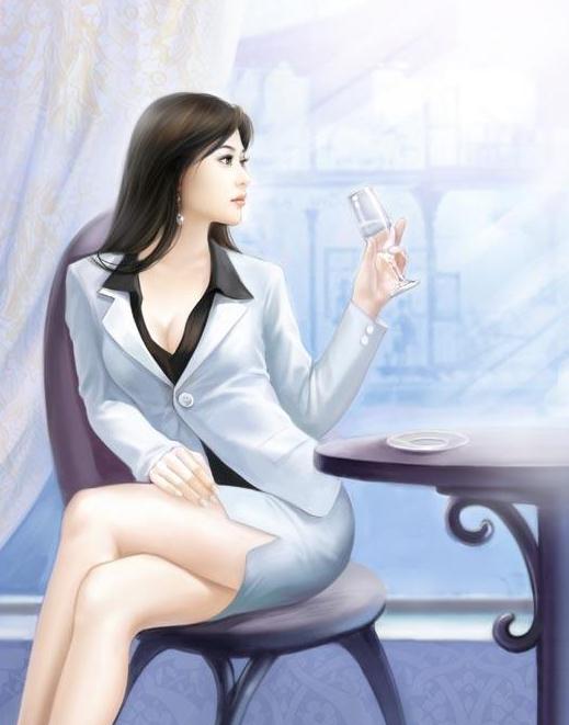 美轮美奂手绘美女图