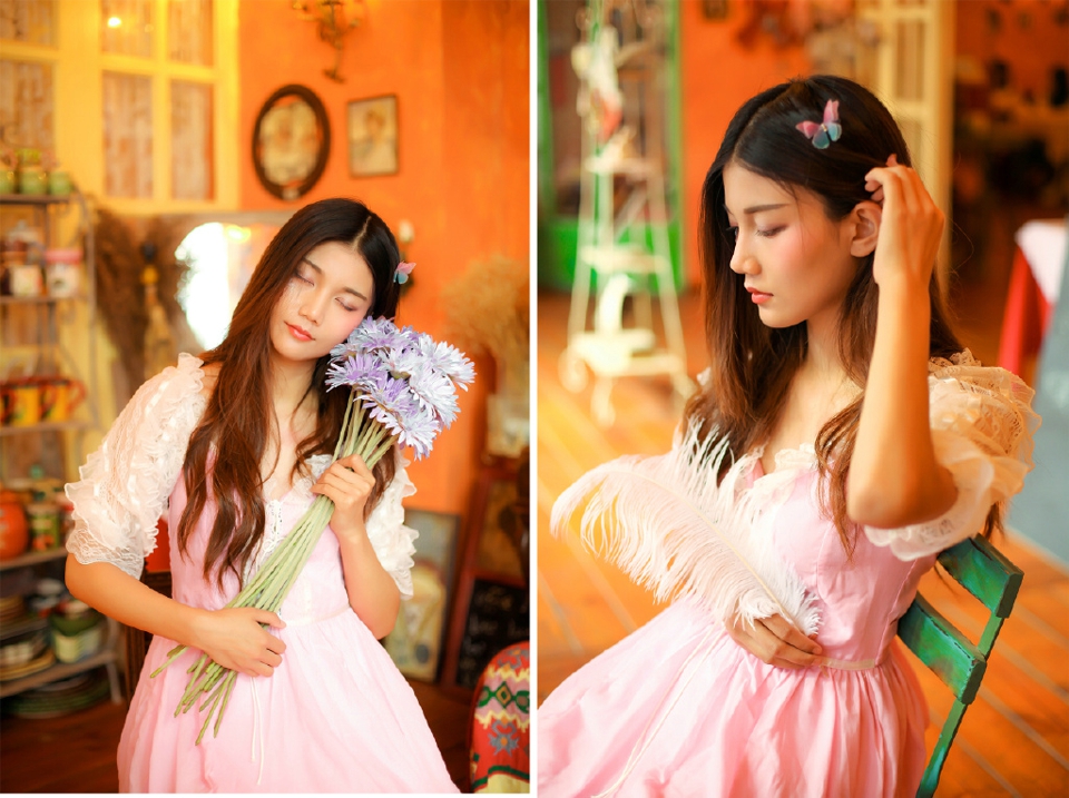 日系短发妹子可爱无辜眼神迷人