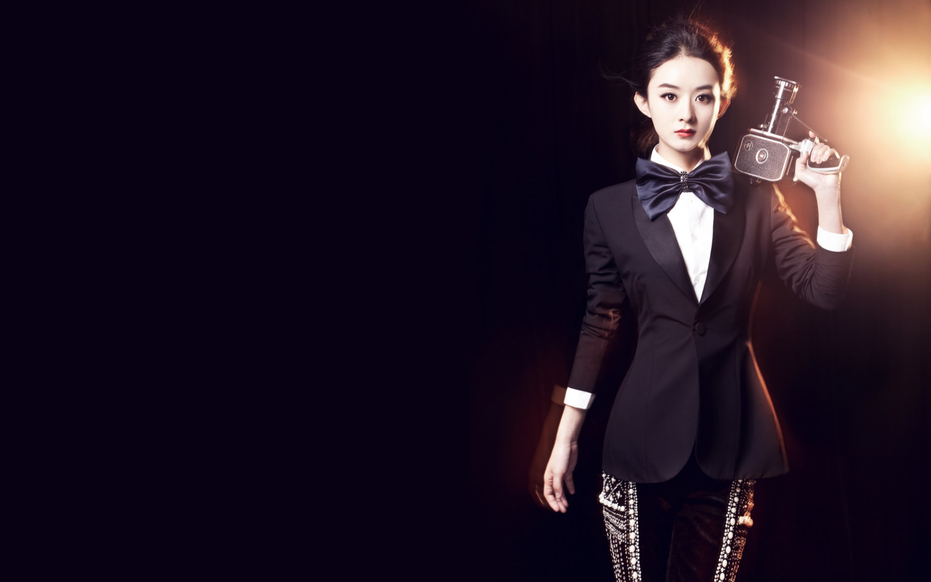 赵丽颖可爱呆萌照片高清壁纸