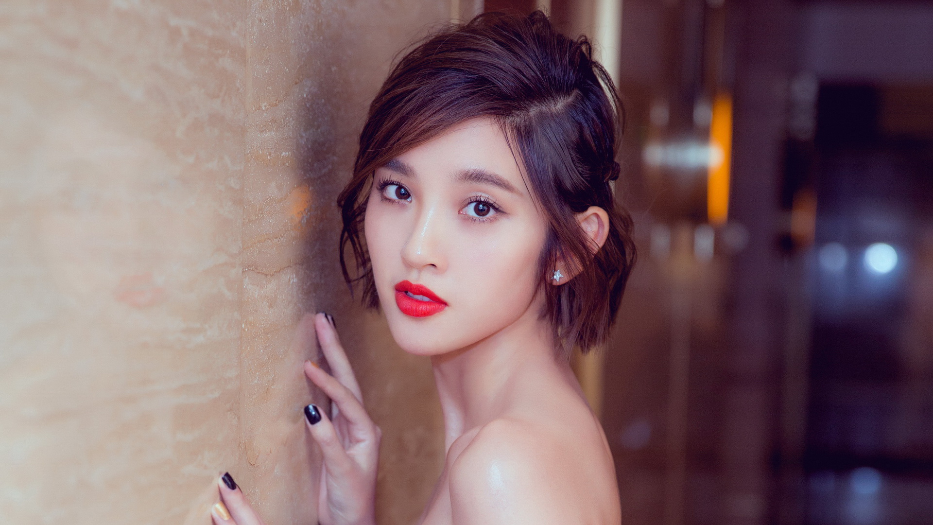 甜蜜可爱美丽美女唐艺昕壁纸