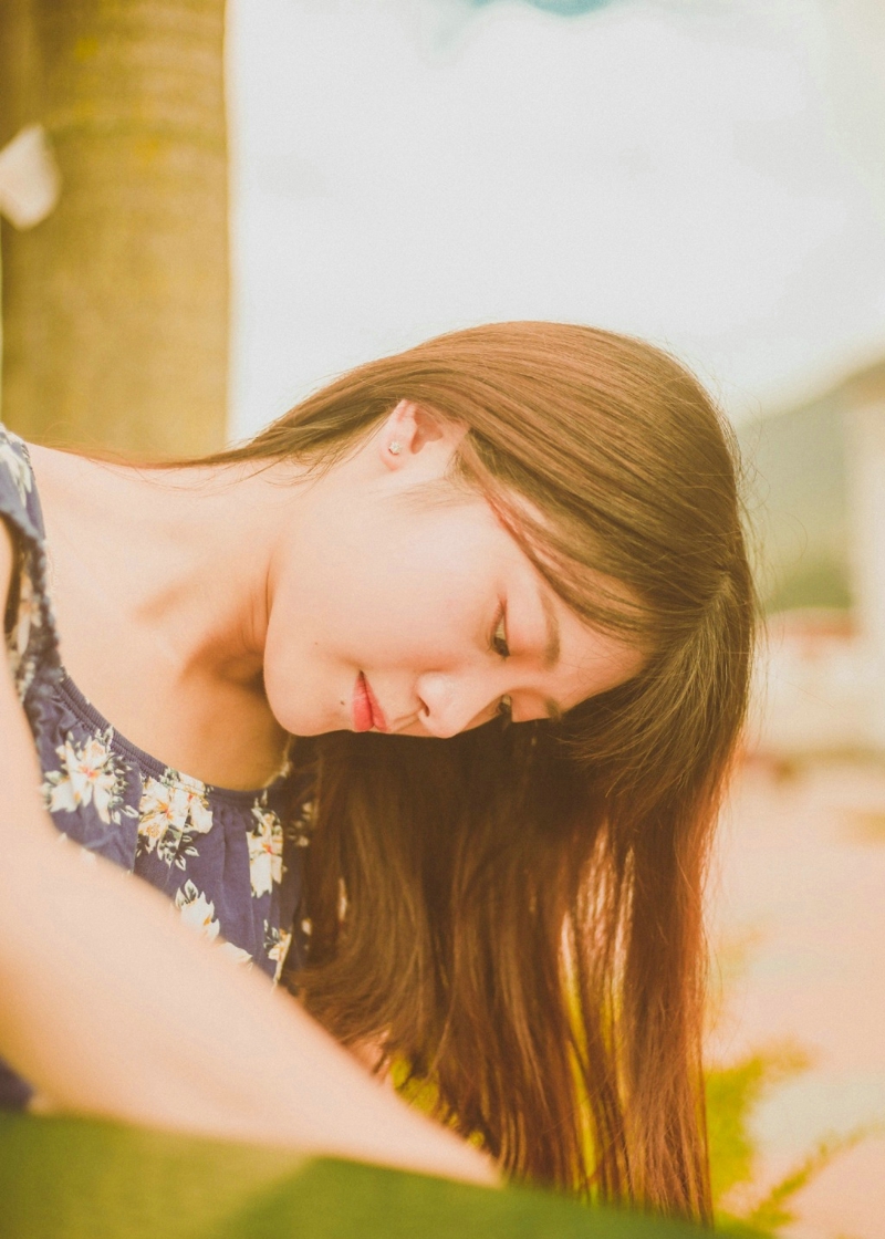 清新氧气美女日常街拍生活美照