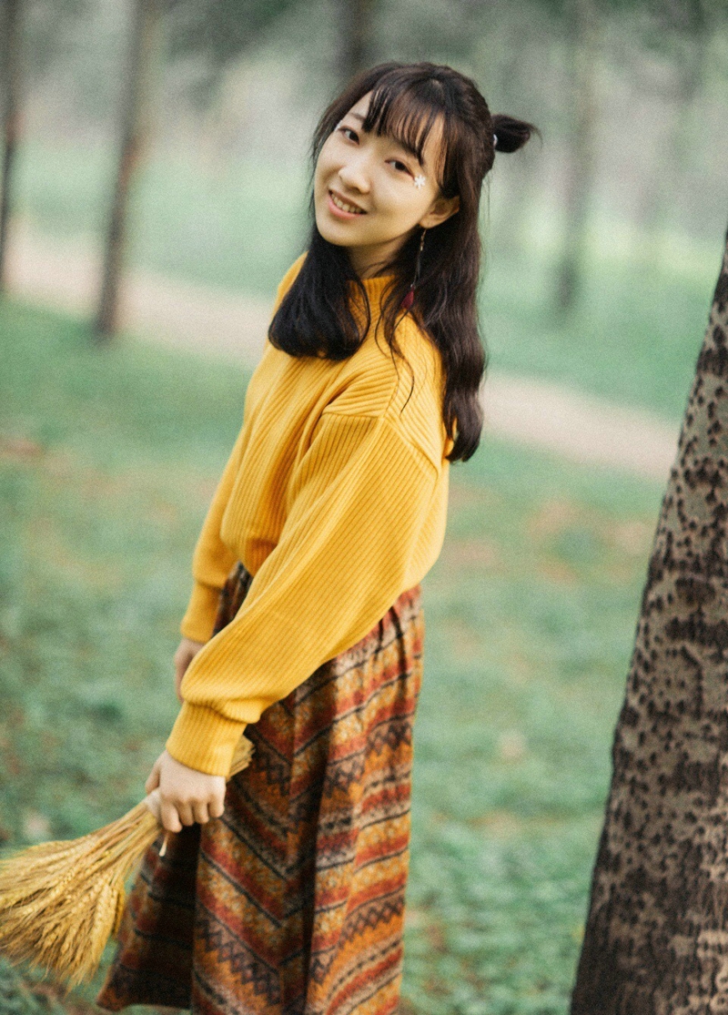 清新氧气美女日常街拍生活美照