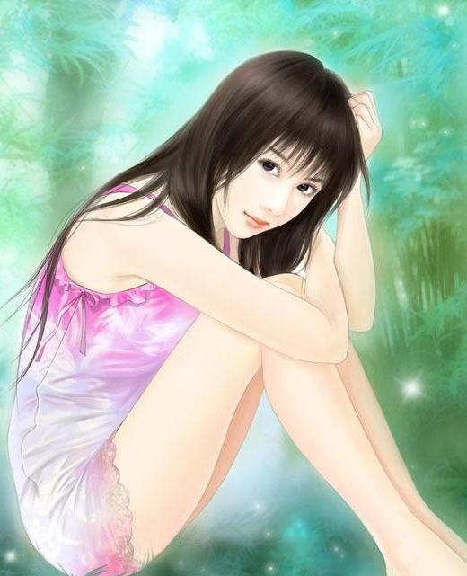 美轮美奂手绘美女图