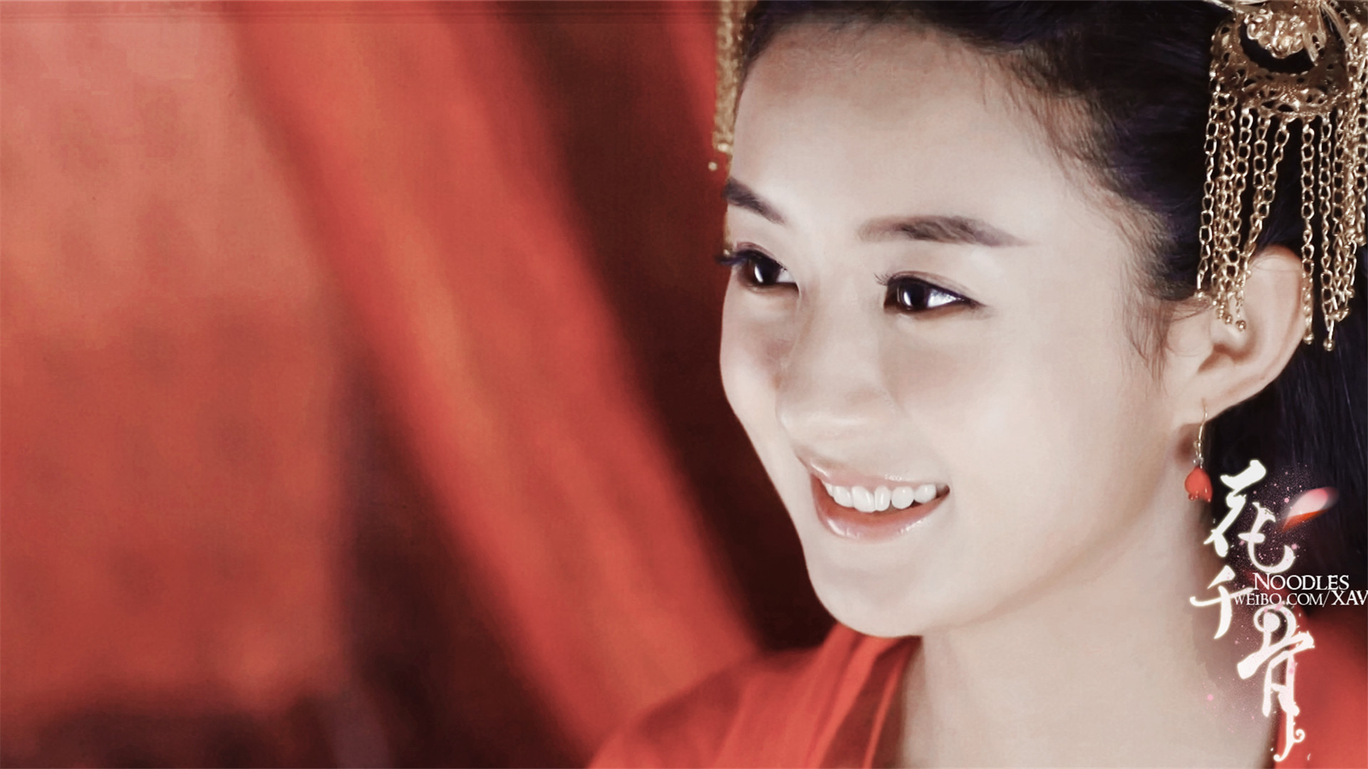 赵丽颖可爱呆萌照片高清壁纸