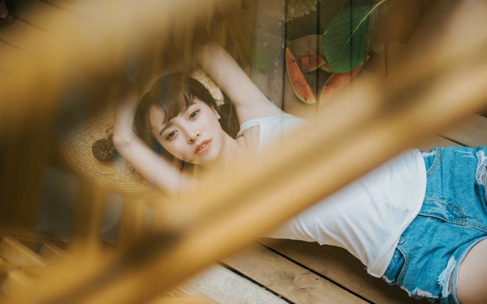 元气英伦风少女高挑森系复古写真