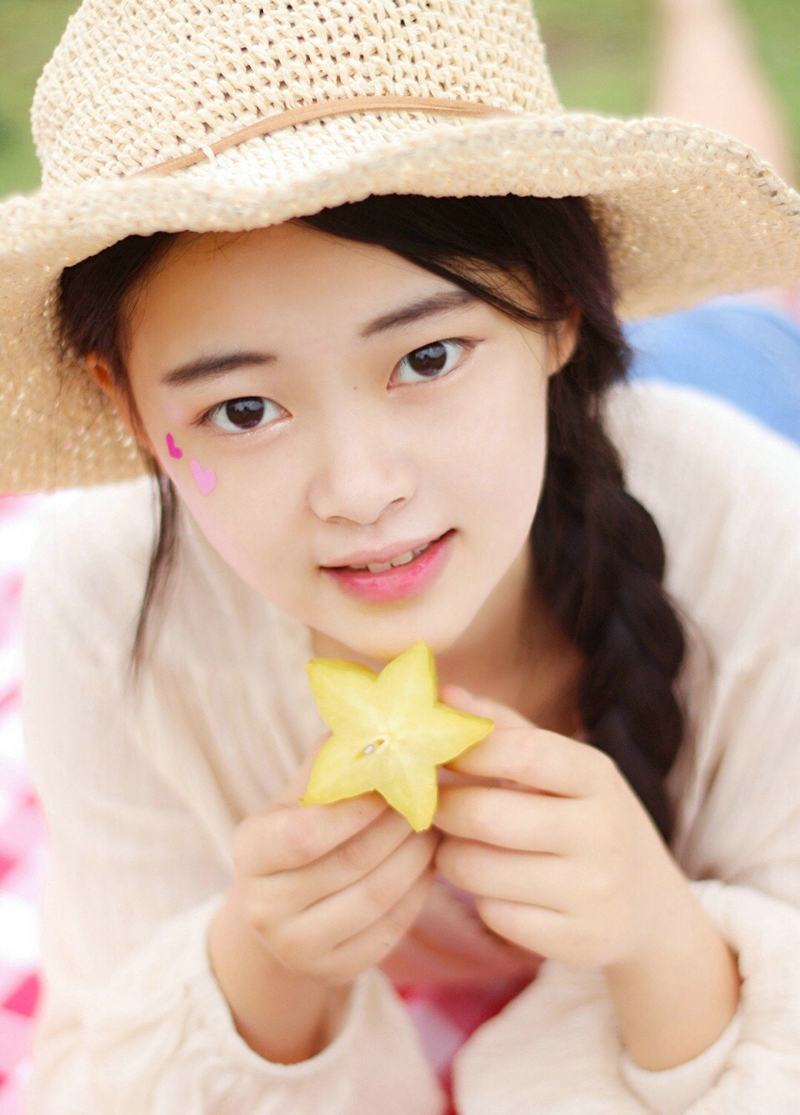 元气少女清新野餐悠闲舒适恬静写真