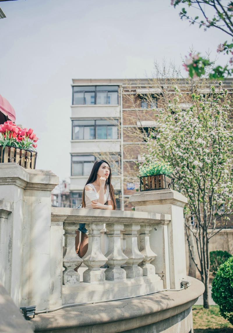 清新氧气美女日常街拍生活美照