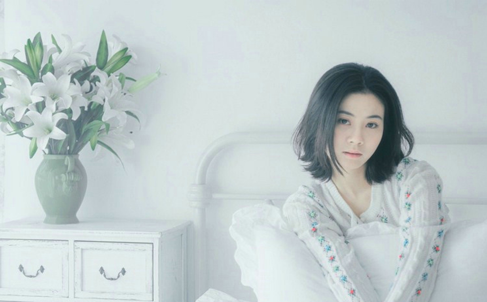 睡眼朦胧清纯娇嫩早安少女