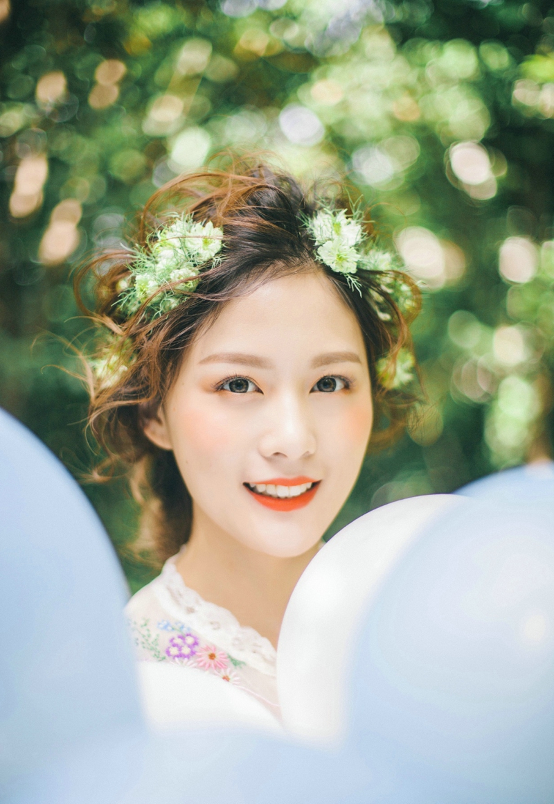 清新氧气美女日常街拍生活美照