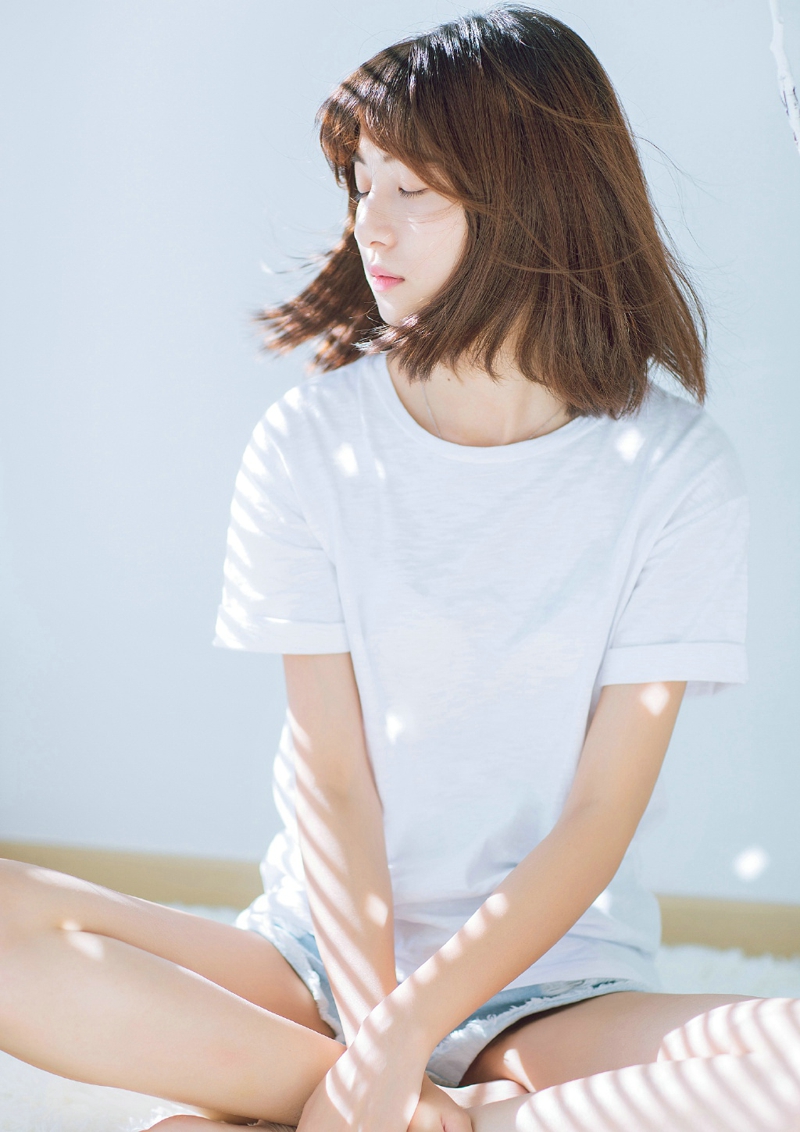 清新氧气美女日常街拍生活美照