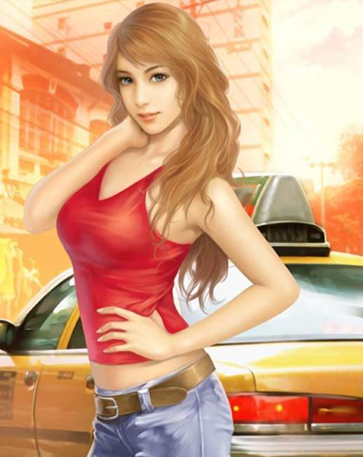 绝色手绘美女 手绘气质美女高清图