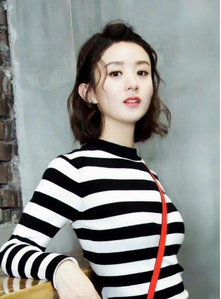 女神赵丽颖短发照片