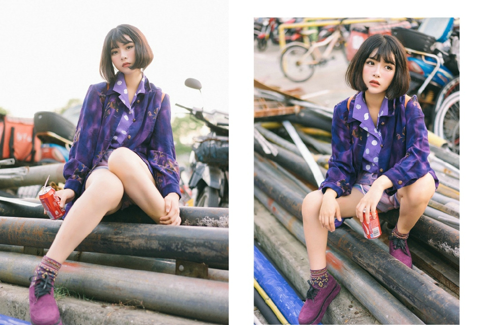 高颜值私房睡衣女神花朵般娇美可人