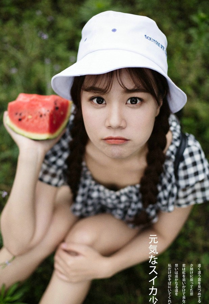 西瓜女孩清纯阳光甜美写真