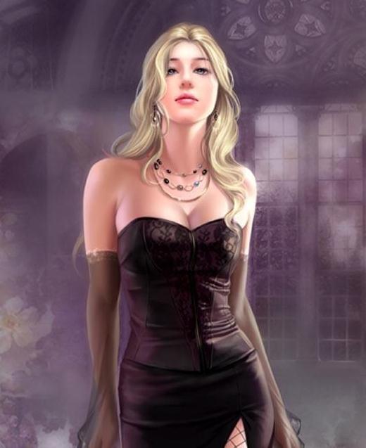 绝色手绘美女图片