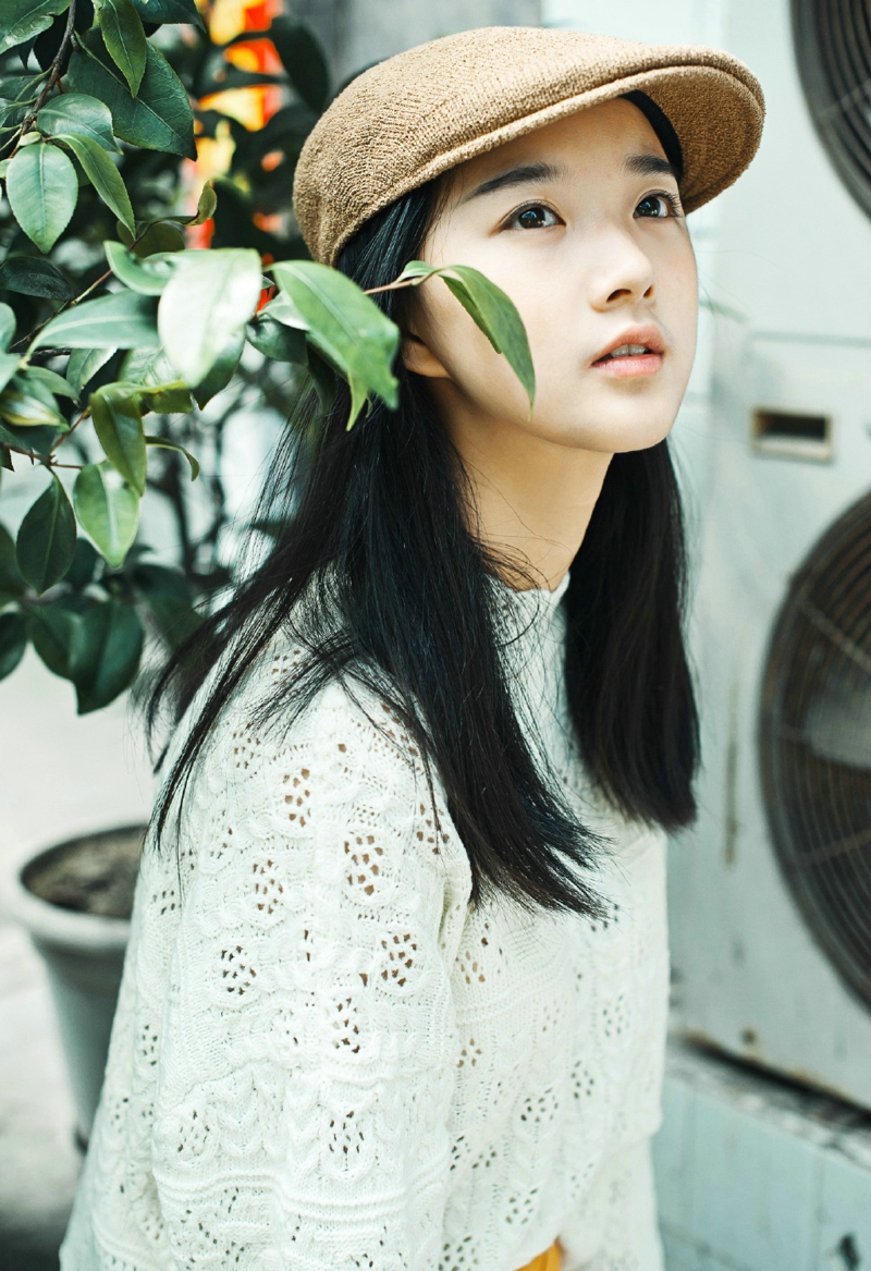 元气英伦风少女高挑森系复古写真